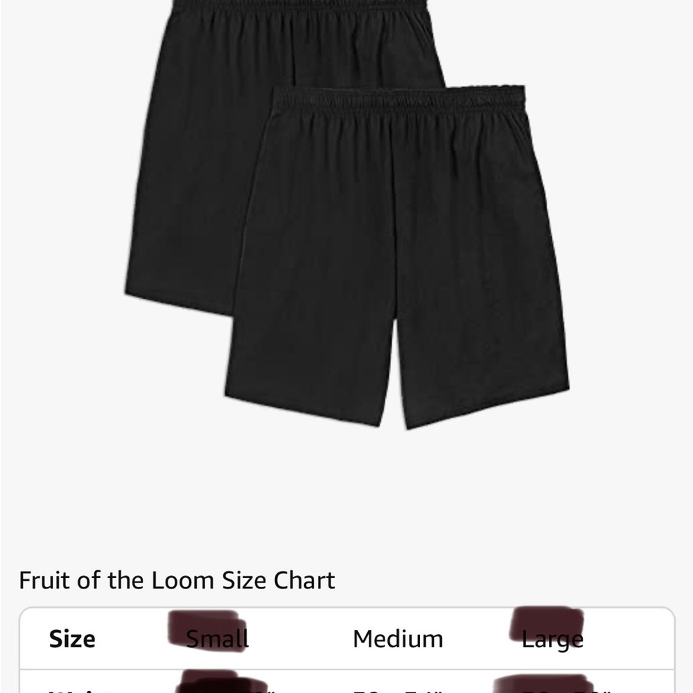 Fruit of the loom- ever soft Men's Charcoal Gray Shorts - 2 Pack medium NEW - Picture 3 of 6